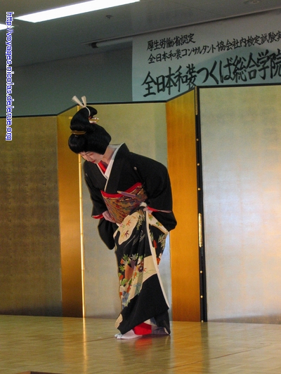 A Geisha wearing a Kimono