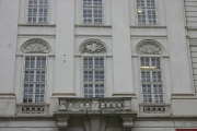 Scientific tools decorationg a window of the National Library (vienna_7060.jpg)